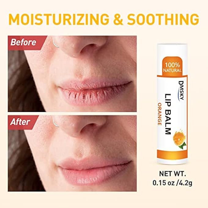 Dmsky 60 PACK LIP BALM, NATURAL LIP BALM BULK WITH VITAMIN E AND COCONUT OIL, MOISTURIZING LIP BALM FOR CHAPPED LIPS, BULK LIP BALM FOR WOMEN-12 FLAVORS - Image 4